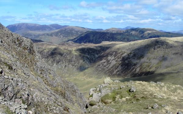 View North On The Way Up Kirk Fell