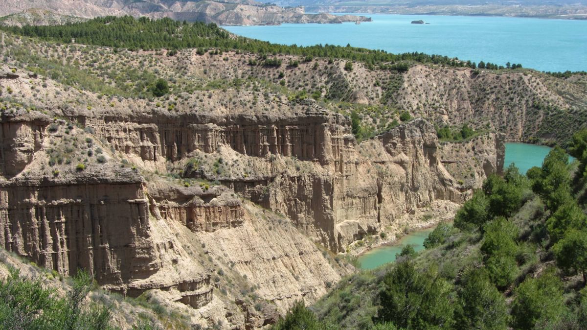 Negratin With Gothic Pillars In The Ravines