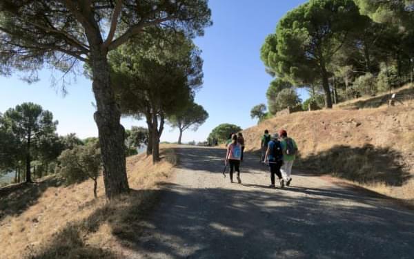 Enjoying the sunshine, as well as the walking, in Extremadura
