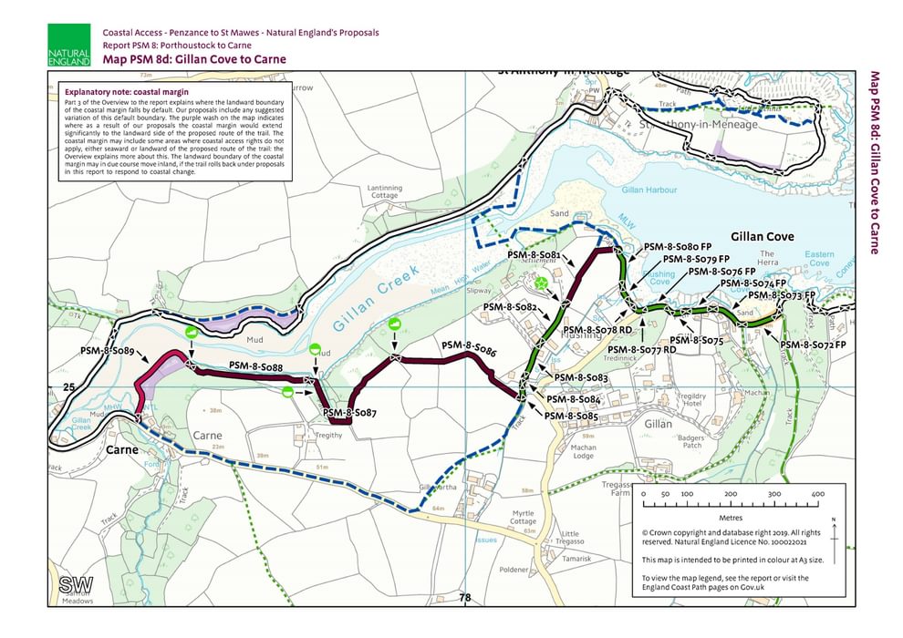 Swcp Map South West Coast Path | National Trail Guidebook | Cicerone Press