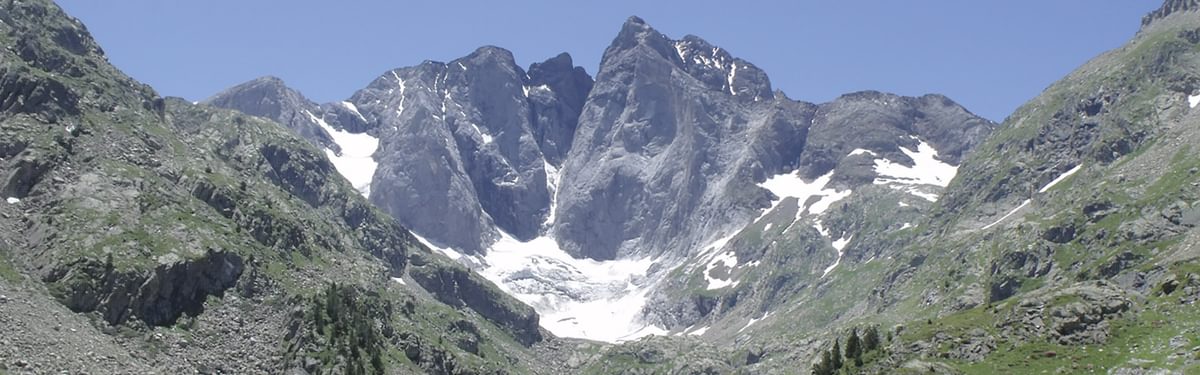 The north face of Vignemale from Ouletes de Gaube Stages 18 and 19