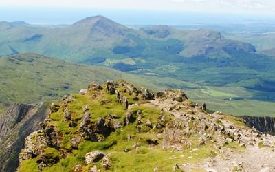 View south from Snowdon, on the Snowdonia Way