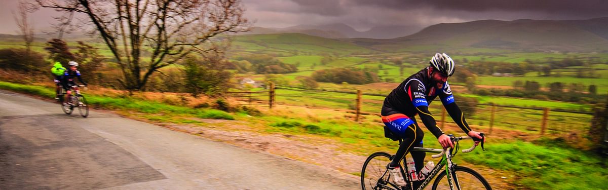 Cyclists near Ennerdale, Cumbria