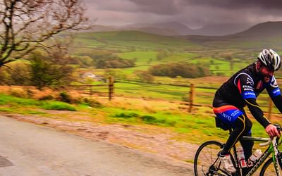 Cyclists near Ennerdale, Cumbria