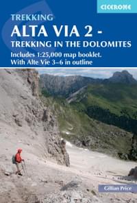 Alta Via 2 - Trekking in the Dolomites guidebook