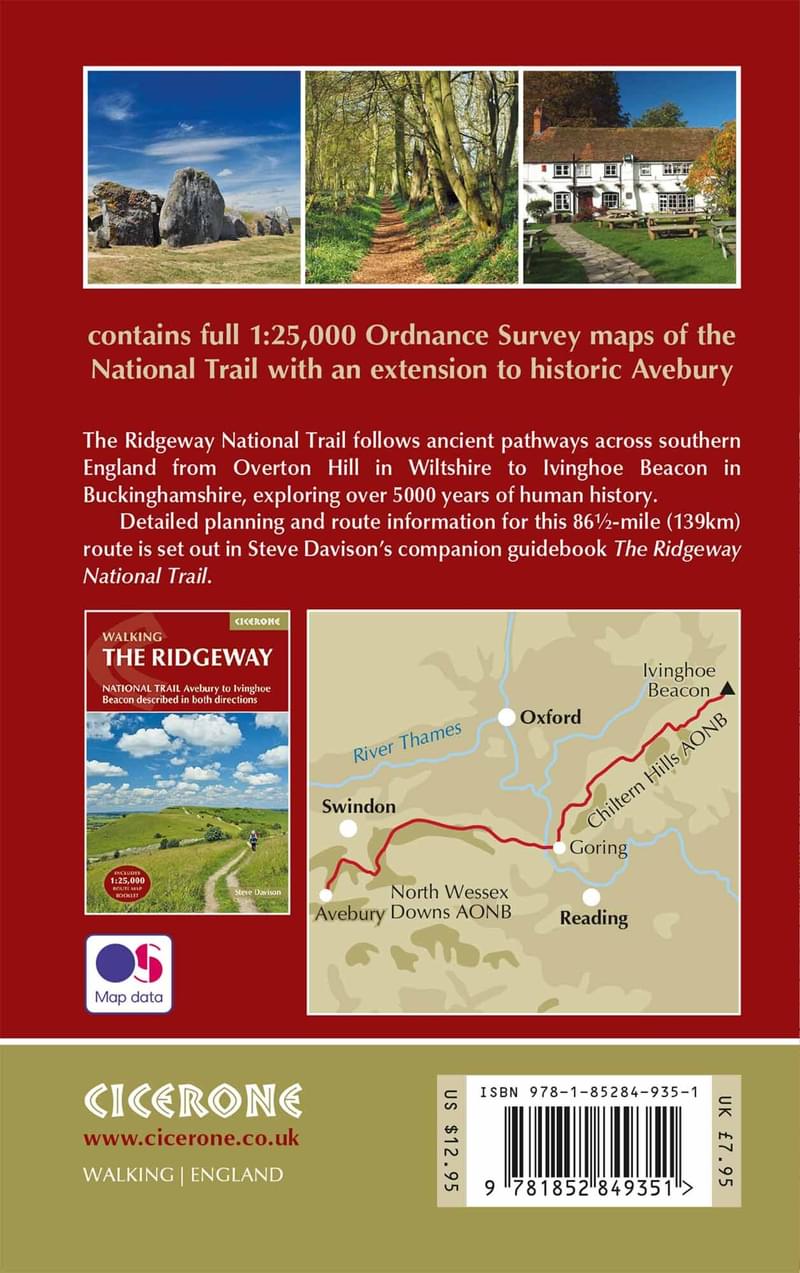 Ridgeway National Trail OS map booklet | Cicerone Press