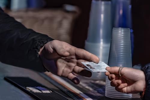 checking ID at bar