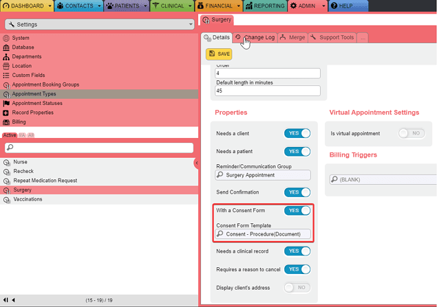 Ezyvet Template Variables