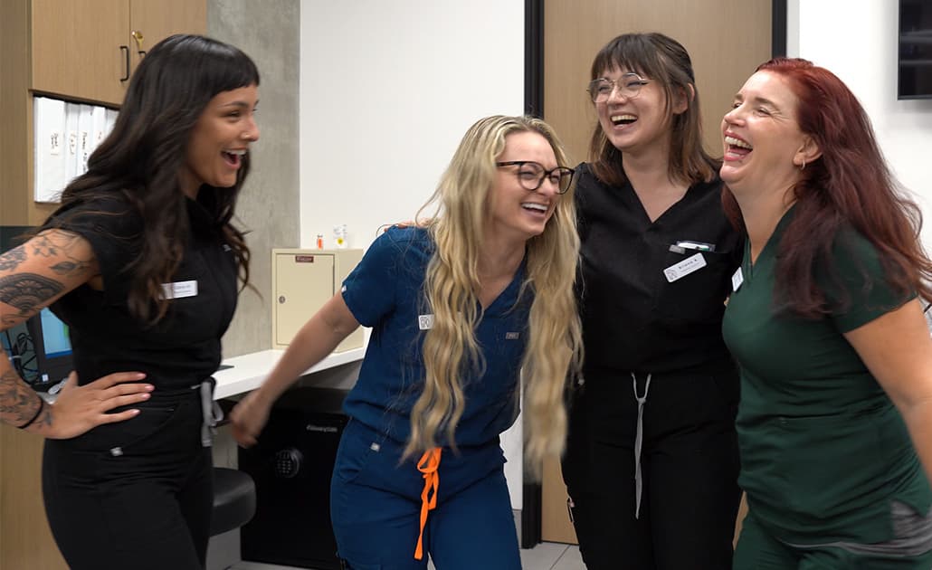 Bayview team laughing
