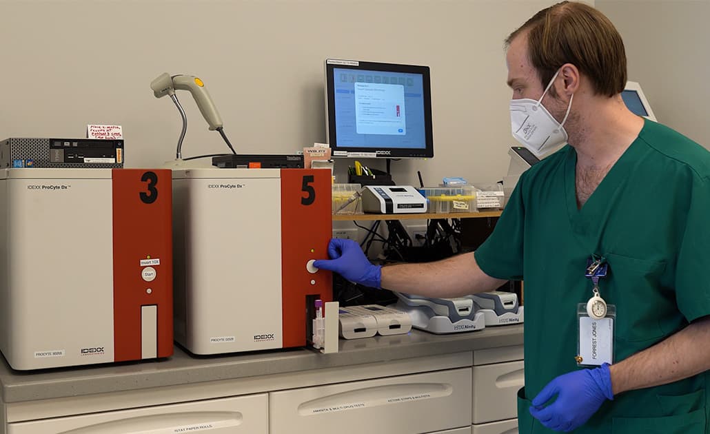 PESCM team using DX lab station