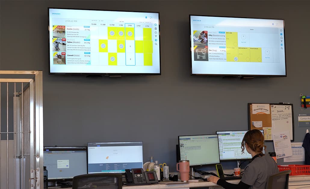 ezyVet and SmartFlow on big screens