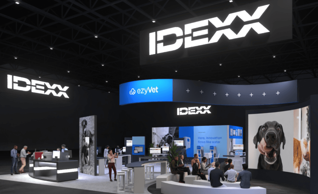 IDEXX conference booth at VMX 2025