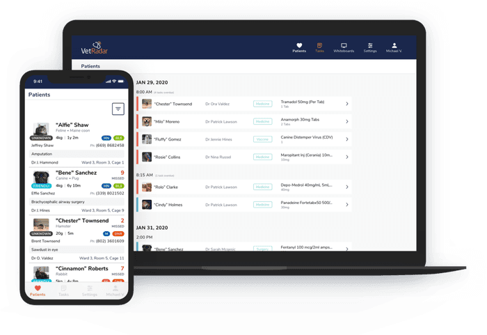 Vet Radar Patient List Tasks 1000x688px