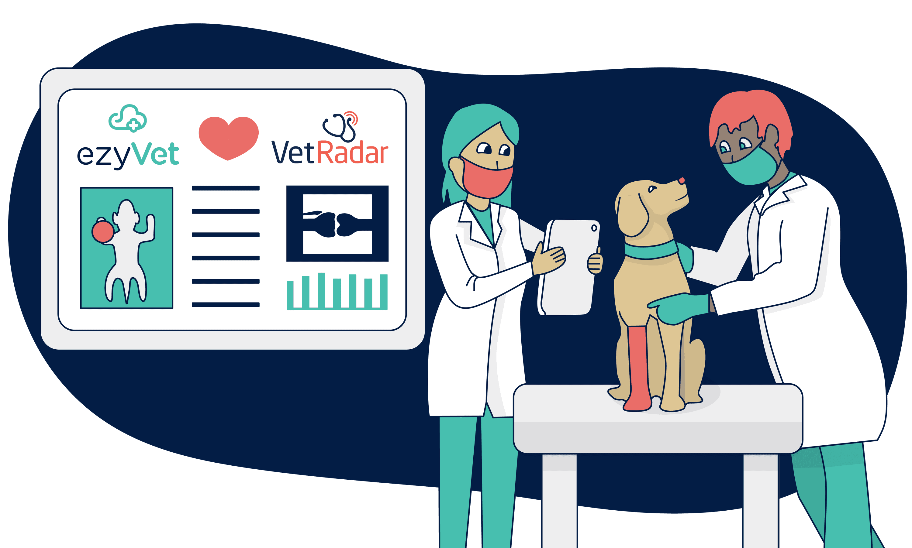 Veterinary whiteboard software