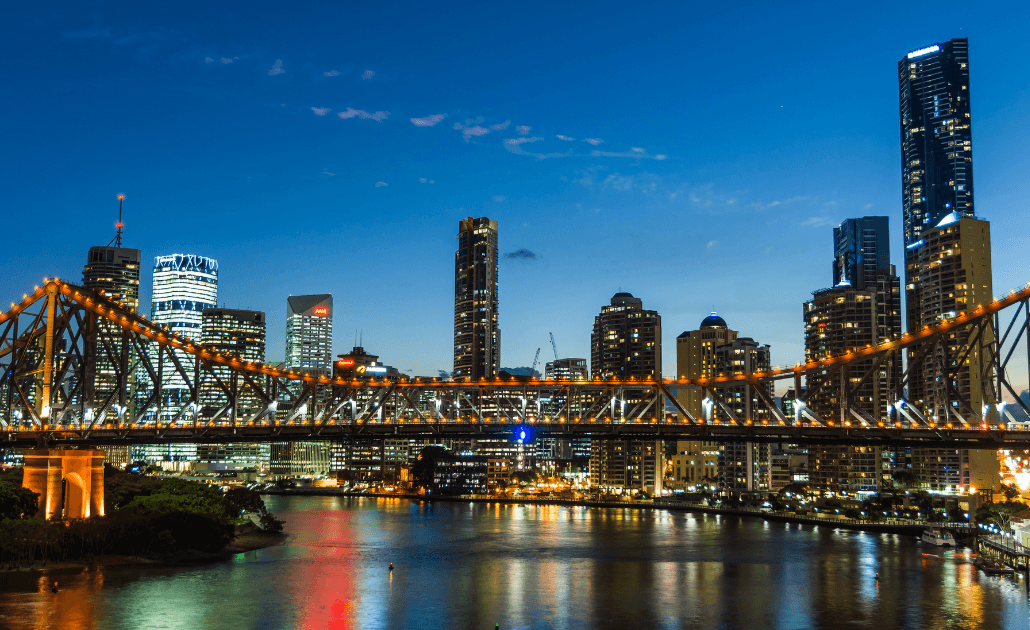 Brisbane skyline at night