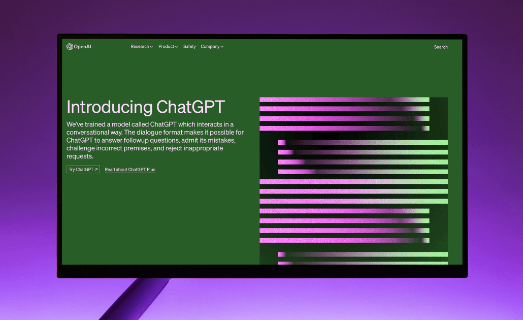 ChatGPT login screen