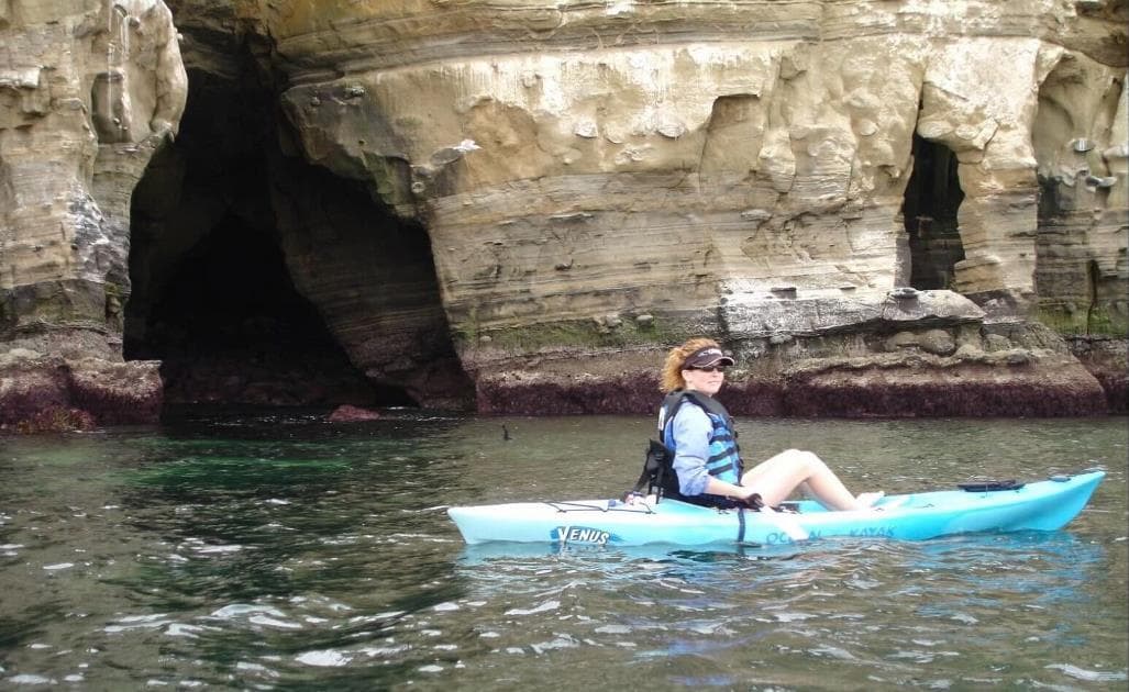 Deborah kayaking