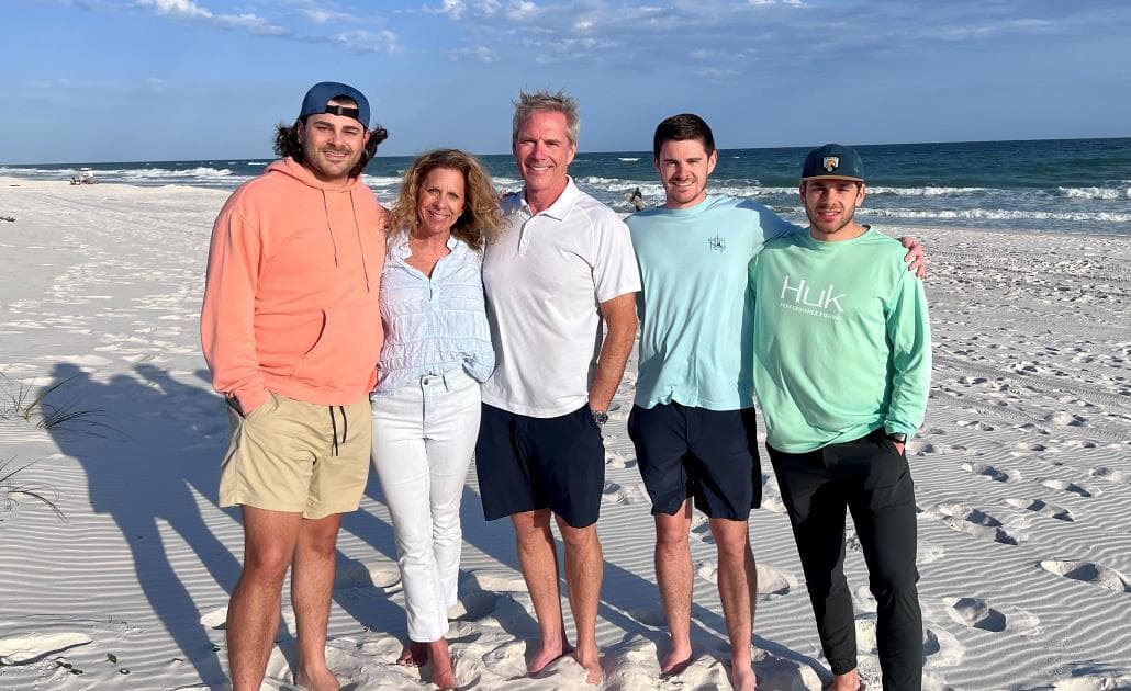 Family on the beach