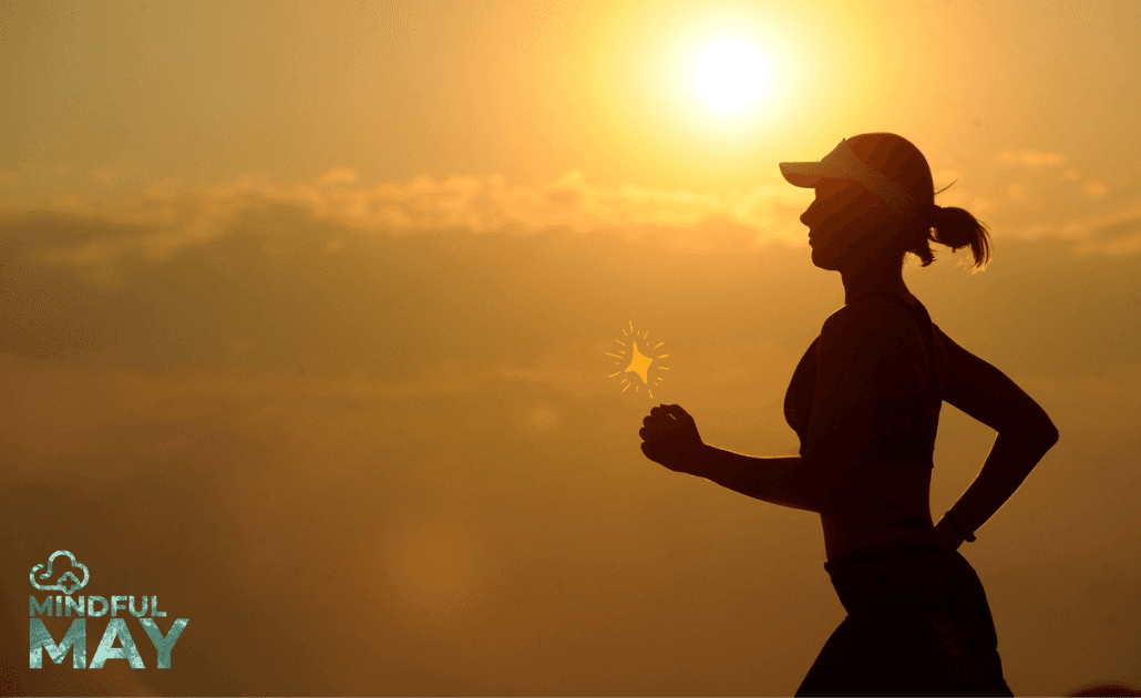 Runner at sunset