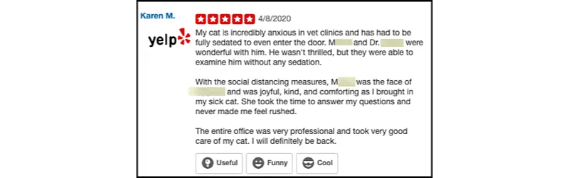 yelp review integration