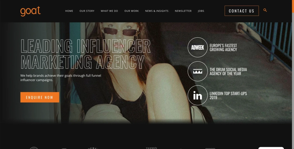 Goat Top YouTube Influencer Marketing Agencies