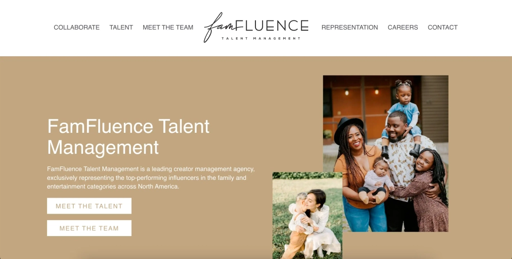 FamFluence Top Influencer Talent Agencies