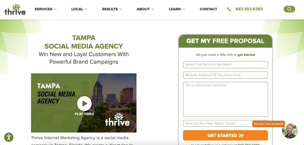 Thrive Agency Top Social Media Management Agencies