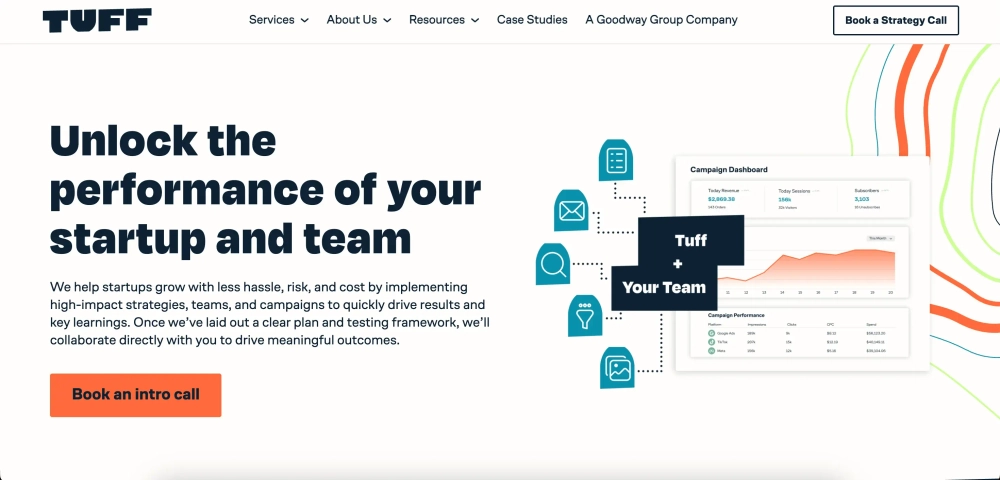 Tuff Growth - Top Digital Marketing Agencies for Startups