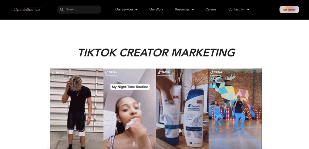 Open Influence Top TikTok Influencer Agencies