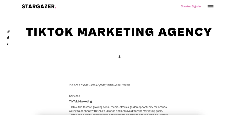 Stargazer - Top TikTok Agencies in Miami