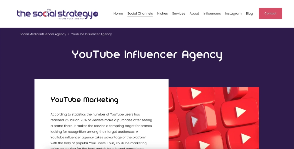 The Social Strategy Top YouTube Influencer Marketing Agencies