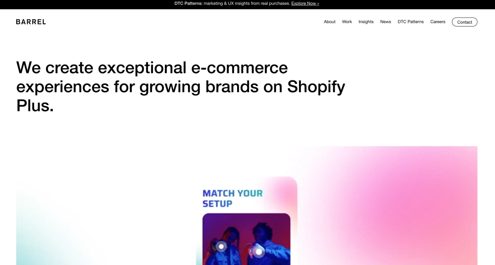 Barrel Top Shopify Plus Agencies
