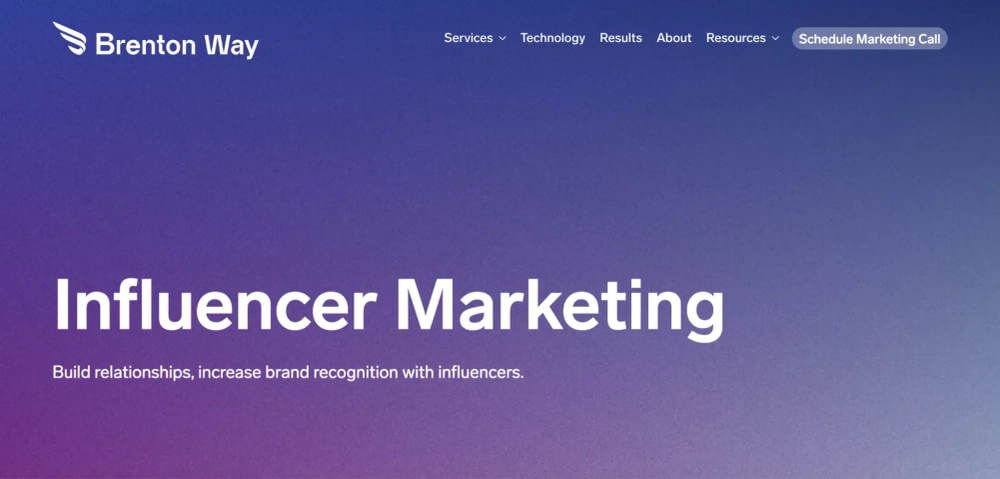 Brenton Way Top Influencer Marketing Social Agencies