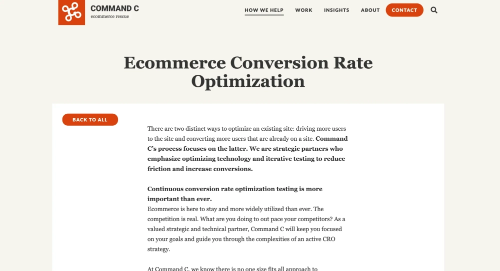 Command C Top Shopify Conversion Rate Optimization (CRO) Agencies