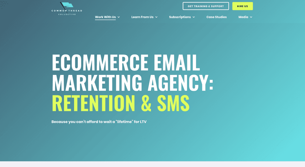 Common Thread Co Top eCommerce Email Marketing Agencies