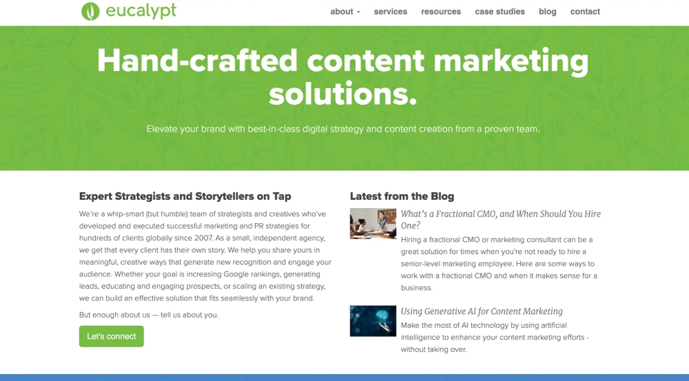Eucalypt Top Content Marketing Agencies (General)