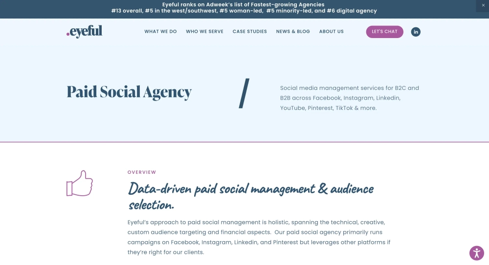 Eyeful Top Paid Social Agencies