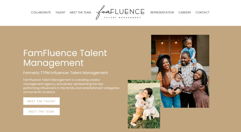 FamFluence Top Influencer Talent Agencies