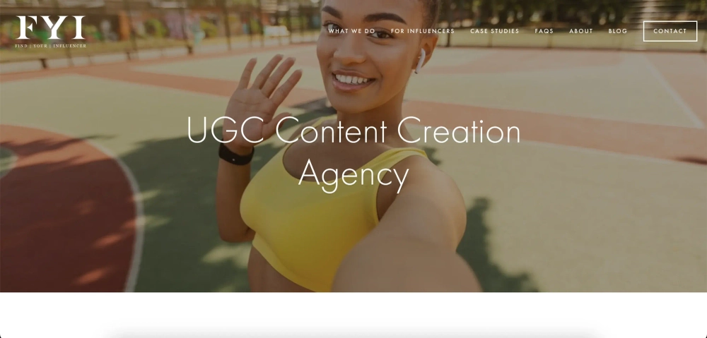 Find Your Influencer - Top UGC Agencies in the UK