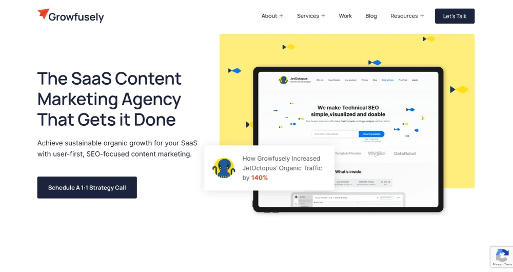 Growfusely Top SaaS & B2B Content Marketing Agencies