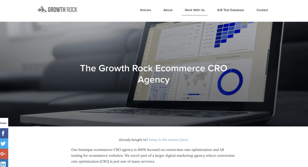 Growth Rock Top eCommerce CRO Agencies