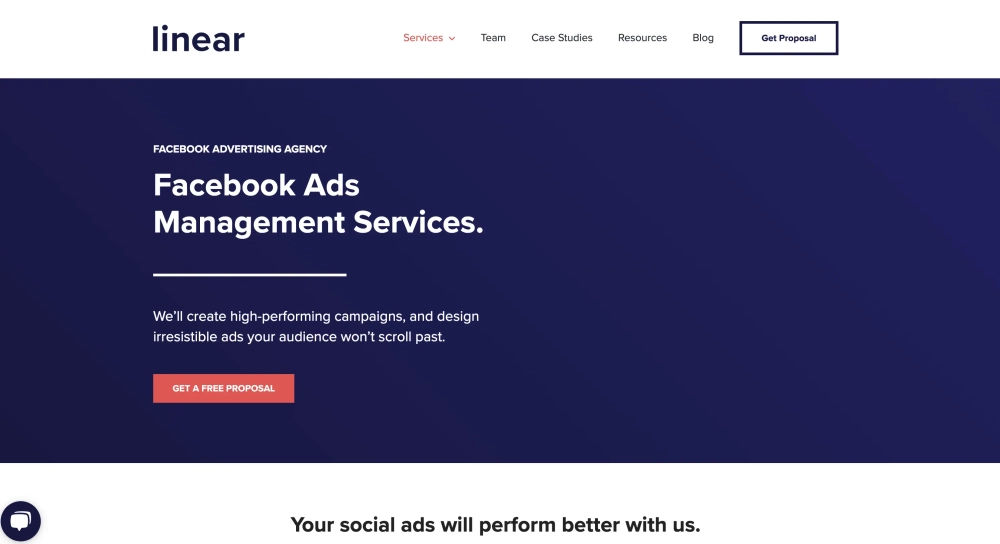 Linear Top Facebook Ads Agency for B2B