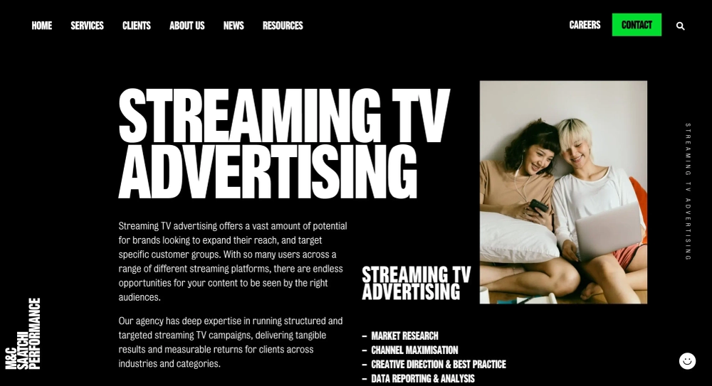 M&C Saatchi Performance Top TV Advertising Agencies