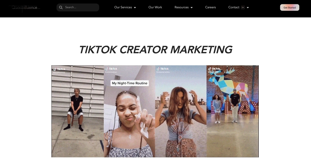 Open Influence Top TikTok Influencer Marketing Agencies