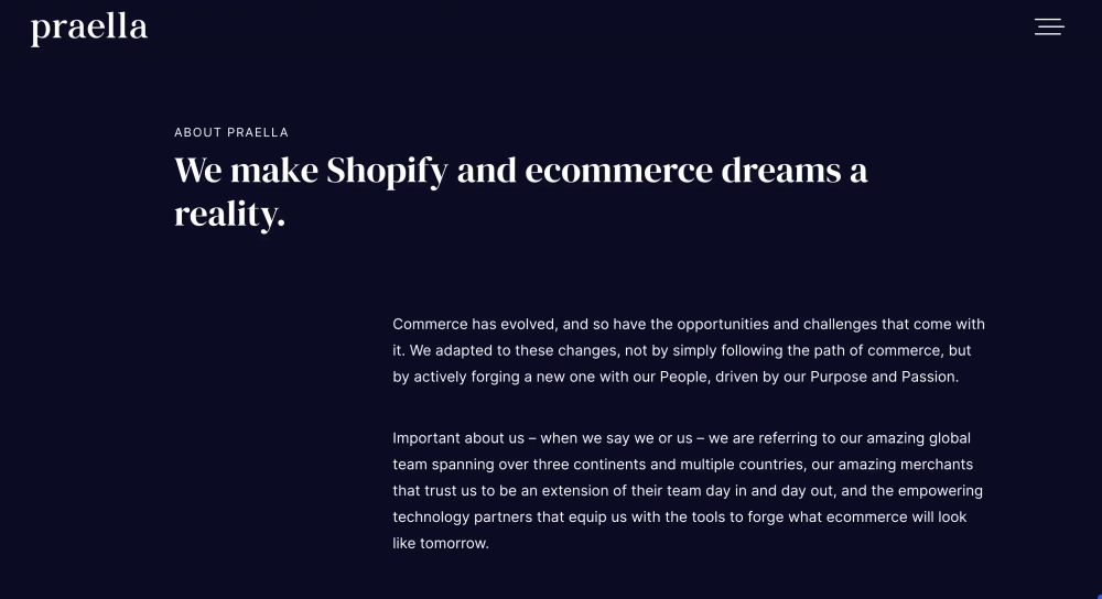 Praella Top Shopify Plus Agencies