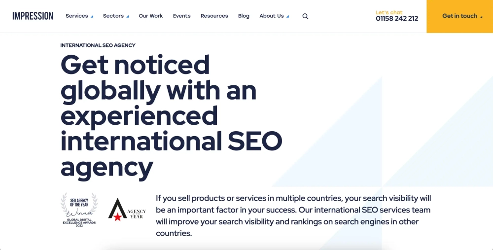Impression - International SEO agency in Nottingham and London