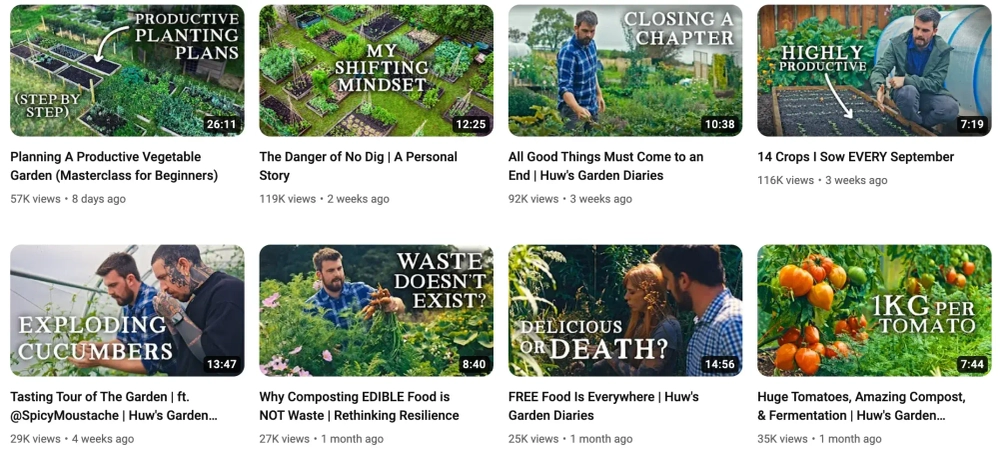 Huw Richards Top YouTube Gardening Influencers