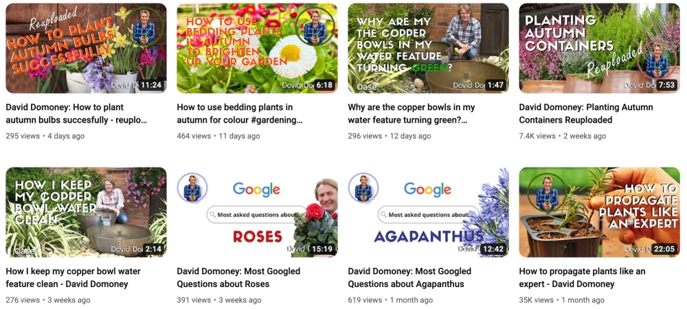 David Domoney Top YouTube Gardening Influencers