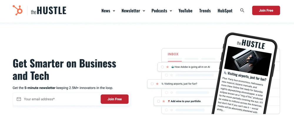 The Hustle Top 13 Marketing Newsletters to Subscribe to in 2023