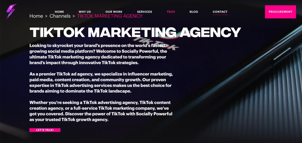 TikTok Marketing Agency - Socially Powerful